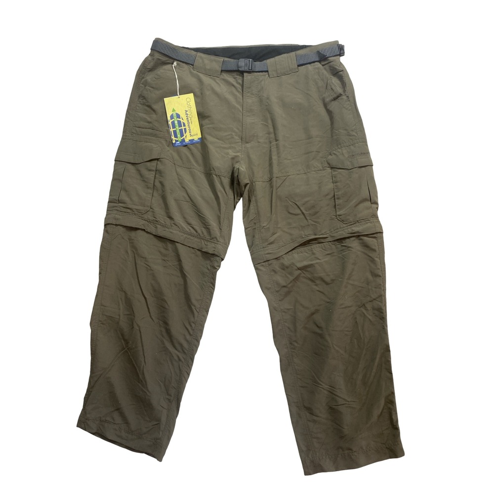 ExOfficio Mens Nio Amphi Convertible Cargo Pants Olive Green 40x30 NWT Hiking
